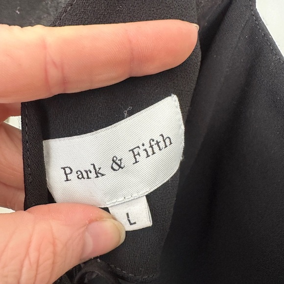 Park & Fifth Elegant Black Open Back Dress - Picture 3 of 3